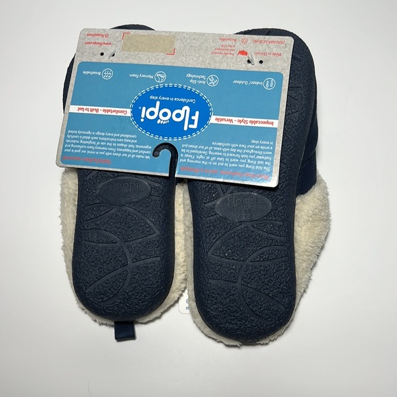 Flopping Navy Slippers - Picture 3 of 5